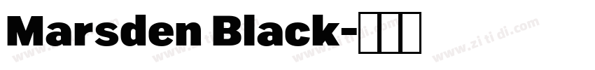 Marsden Black字体转换